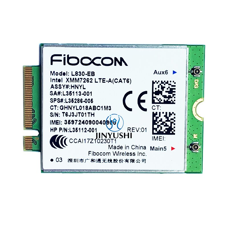 ¥ , 귣 Ż Fibocom L830-EB LTE   WWAN ī, HP EliteBook 836 840 846 850 G6 ProBook 640 650 G5 , XM7262